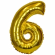 XXL Foil Balloon Number 6 Gold